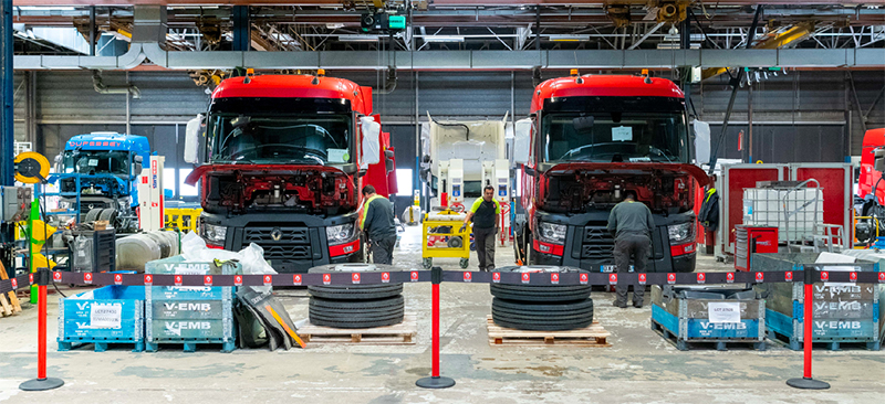 Renault Trucks Circular Economy Used Parts Factory