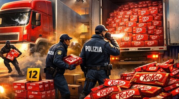 12 tonnellate di KitKat sparite in un colpo: il camion ritrovato ma il mistero resta