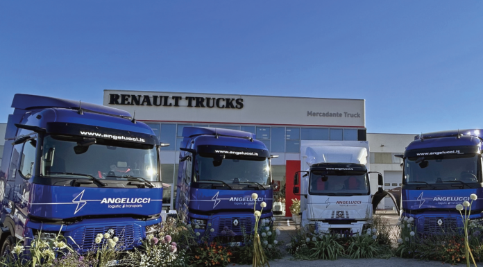Cinque camion elettrici Renault Trucks ad Angelucci
